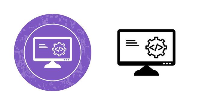 Unique Code Optimization Vector Icon