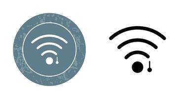 icono de vector de signo wifi único