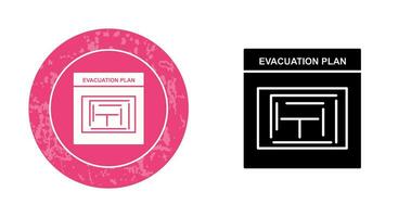 Evacuation Plan Vector Icon