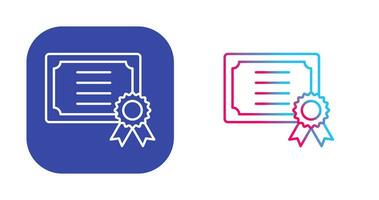 Certificate Vector Icon