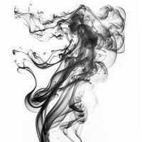 Asbtract Background Black and White Smoke photo