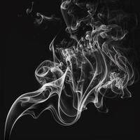 Asbtract Background Black and White Smoke photo