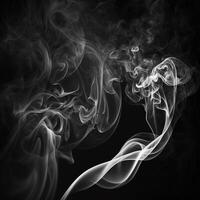 ai generativo resumen antecedentes negro y blanco fumar foto