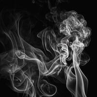 ai generativo resumen antecedentes negro y blanco fumar foto