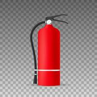 Fire extinguisher protection isolated. Vector stock illustration