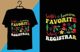 Christmas T-shirt design vector