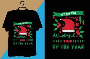 Christmas T-shirt design vector