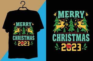 Christmas T-shirt design vector