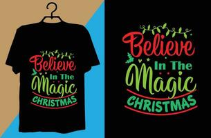 Christmas T-shirt design vector