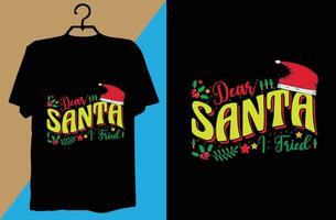 Christmas T-shirt design vector