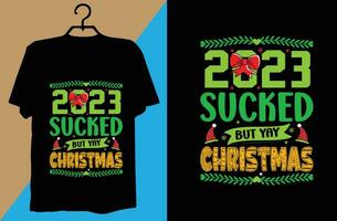 Christmas T-shirt design vector