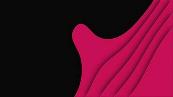 Pink cut curve abstract background pattern of lines and waves video