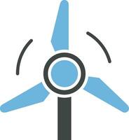 Wind Turbine Icon Image. vector