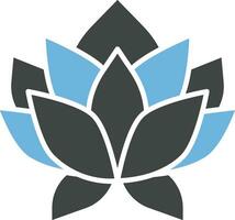 Lotus Flower Icon Image. vector