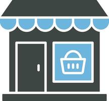 Grocery Store Icon Image. vector