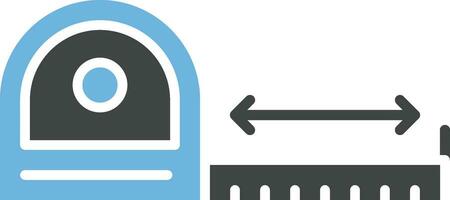 Measuring Tape Icon Image. vector