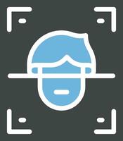 Face Scan Icon Image. vector