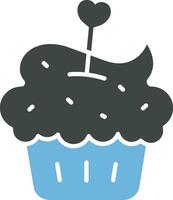 Cupcake Icon Image. vector