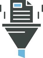 Data Filtering System Icon Image. vector