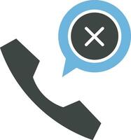 Call Rejected Icon Image. vector