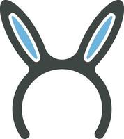 Bunny Ears Icon Image. vector