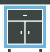 Cabinet Drawer Icon Image. vector