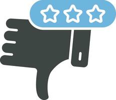 Negative Review Icon Image. vector