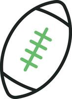 Rugby Ball icon vector image. Suitable for mobile apps, web apps and print media.