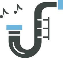 Saxophone Icon Image. vector