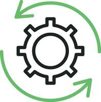 Rotate icon vector image. Suitable for mobile apps, web apps and print media.