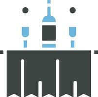 Room Service Trolley Icon Image. vector