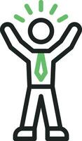 Selfconfident icon vector image. Suitable for mobile apps, web apps and print media.
