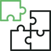 Puzzle Part icon vector image. Suitable for mobile apps, web apps and print media.