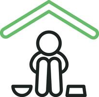 Shelter icon vector image. Suitable for mobile apps, web apps and print media.