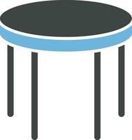 Round Table Icon Image. vector