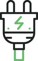 Plug icon vector image. Suitable for mobile apps, web apps and print media.