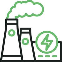 Power Station icon vector image. Suitable for mobile apps, web apps and print media.