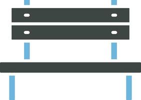 Bench Icon Image. vector