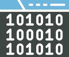 Binary Code Icon Image. vector