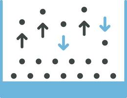 Atomic Layer Deposition Icon Image. vector