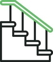 Stairs icon vector image. Suitable for mobile apps, web apps and print media.