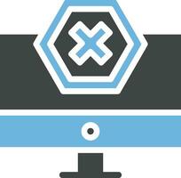 Ad Blocker Icon Image. vector