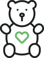 Teddy Bear icon vector image. Suitable for mobile apps, web apps and print media.