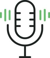 Voice Recorder icon vector image. Suitable for mobile apps, web apps and print media.