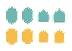 Islamic Elements for Mawlid Window vector