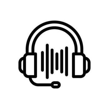 podcast Icon design. Vector symbols in trendy and modern line style on white background suitable for the needs of websites, programmers, developers and designers. Icon vector