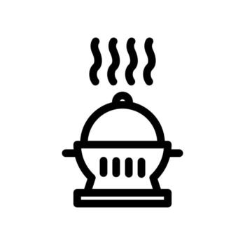 Hot Food Icon design. Vector symbols in trendy and modern line style on white background suitable for the needs of websites, programmers, developers and designers. Icon vector