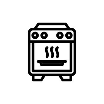 horno icono diseño. vector símbolos en de moda y moderno línea estilo en blanco antecedentes adecuado para el necesidades de sitios web, programadores, desarrolladores y diseñadores icono vector