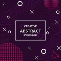 geomatric creative background design with modern and bright color vector