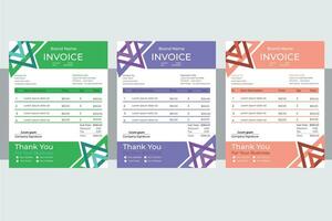 Invoice Design Template vector